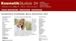 Desktop Screenshot of kosmetikstudios-24.de